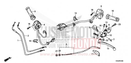 LEVA MANUBRIO/INTERRUTTORE/CAVO CBR250RF di 2015